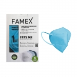 Famex Μάσκα Υψηλής Προστασίας ΓΑΛΑΖΙΑ FFP2 PFE?95% 10τμχ