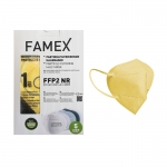 Famex Μάσκα Υψηλής Προστασίας ΚΙΤΡΙΝΗ FFP2 PFE?95% 10τμχ