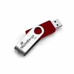 MediaRange USB flash drive, 4GB, red/silver