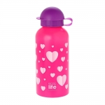 HEARTS 500ml Mεταλλικό ανοξείδωτο μπουκάλι Ecolife