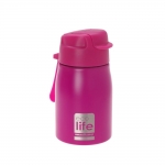 Ecolife Παγουράκι Pink 400ml (με καλαμάκι)
