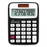 MediaRange Κομπιουτεράκι Compact calculator with 10-digit LCD, solar and battey-powered, black/white