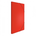 Κουτί με Λάστιχο Smart Paper πλαστικοποιημένο 25x35x1,5εκ Κόκκινο