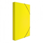 Κουτί με Λάστιχο Smart Paper πλαστικοποιημένο 25x35 εκ 3εκ Ράχη Κίτρινο