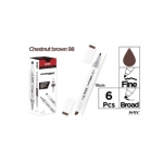 Μαρκαδόροι Οινοπνεύματος Artix Διπλοί Creative Markers 98 Chestnut brown