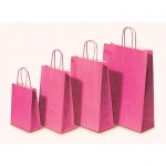 Next χάρτινη τσάντα Υ41x32x12εκ. φουξ με στριφτό χερούλι