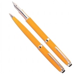 Laban σετ στυλό και πένα κίτρινο της σειράς Uptown