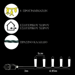 100 LED ΛΕΥΚΑ ΕΞΩΤΕΡΙΚΑ ΠΡΟΓΡΑΜΜΑ L.V.