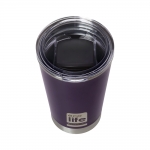 Ecolife COFFEE THERMOS Dark Purple 370ml - με διάφανο καπάκι