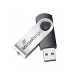 MediaRange USB 2.0 Flash Drive 8GB (Black/Silver).