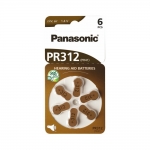 Panasonic PR312 Μπαταρίες Ακουστικών Βαρηκοΐας 1.4V (PR312L/6DC)