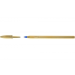 BIC ΣΤΥΛΟ CRISTAL SHINE ΧΡΥΣΟ 1mm ΜΠΛΕ ΓΡΑΦΗΣ
