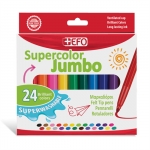 Μαρκαδόροι +Efo Supercolor Jumbo 24τεμ