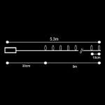 50 microLED ΜΠΑΤΑΡΙΑΣ ΛΕΥΚΟ ΘΕΡΜΟ ΣΤΑΘΕΡΟΥ ΦΩΤΙΣΜΟΥ