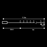 50 microLED ΜΠΑΤΑΡΙΑΣ ΛΕΥΚΟ ΨΥΧΡΟ ΣΤΑΘΕΡΟΥ ΦΩΤΙΣΜΟΥ
