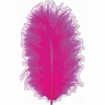 ΠΟΥΠΟΥΛΑ 10-12CM /17ΤEM MARABOU ΦΟΥΞΙΑ