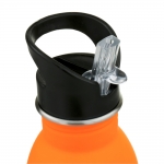 Ecolife Μεταλλικό ανοξείδωτο μπουκάλι Decor Οrange 500ml (matte)