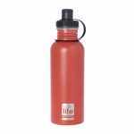 Ecolife Μεταλλικό μπουκάλι Coral (matte) 600ml