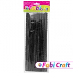 Σύρμα Πίπας Fabi 0.6x30cm 50τεμ Μαύρο