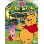 Βιβλιαράκι ζωγραφικής Sticker & Colour Winnie