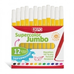 Μαρκαδόρος +Efo Supercolor Jumbo  Κίτρινο