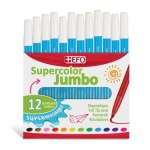 Μαρκαδόρος +Efo Supercolor Jumbo Γαλάζιο