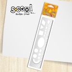 ΓΕΩΜΕΤΡΙΚΑ SCOOL ΧΑΡΑΚΑΣ ΣΤΕΝΣΙΛ 20cm