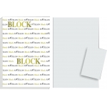 Μπλοκ λευκό 200 φύλλα N.TELON ψαροκολλητό 20χ30