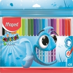 ΜΑΡΚΑΔΟΡΟΙ MAPED COLOR PEPS OCEAN ΠΛΑΣΤΙΚΗ ΘΗΚΗ 24 ΧΡΩΜΑΤΩΝ