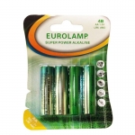 Μπαταρίες Αλκαλικές Eurolamp 1,5V ΑΑ LR6 4τεμ.