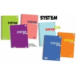 2598 SYSTEM ΤΕΤΡΑΔΙΟ σπιραλ 17χ25εκ3Θ