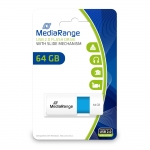MediaRange USB 2.0 flash drive, color edition, light blue, 64GB