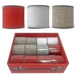 ΚΟΡΔΕΛΑ ΧΡΙΣΤΟΥΓΕΝΝΩΝ ΛΙΝΗ ΜΕ ΠΕΤΡΑΔΙΑ GLITTER 6,3cm x5,5m