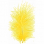 ΠΟΥΠΟΥΛΑ 10-12CM /17ΤEM MARABOU ΚΙΤΡΙΝΑ