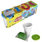 ΖΥΜΑΡΑΚΙΑ PLAY DOUGH ΣΕΤ=4 ΒΑΖΑΚΙΑ 400gr net(4x100gr)