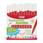 Μαρκαδόρος +Efo Supercolor Jumbo Κόκκινο