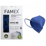 Famex Μάσκα Υψηλής Προστασίας ΜΠΛΕ ΣΚΟΥΡΟ FFP2 PFE?95% 10τμχ