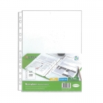 -Ζελατίνες πολύτρυπες πάχος 0,06mm. Α4 διάφανη 50 τεμάχια