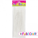 Σύρμα Πίπας Fabi 0.6x30cm 50τεμ  Άσπρο