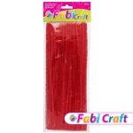 Σύρμα Πίπας Fabi 0.6x30cm 50τεμ Κόκκινο