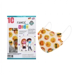 Famex Kids Μάσκα για παιδιά EMOJI FFP2 υψηλής προστασίας PFE?95% 10τμχ