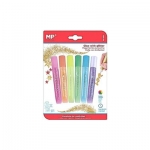 Κόλλα Glitter MP 13gr 6 χρωμάτων NEON (Blister)