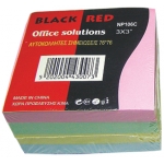 ΑΥΤΟΚΟΛΛΗΤΟΣ ΚΥΒΟΣ BLACK RED76Χ76 PAL ΧΡΩΜΑΤΑ