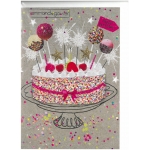 Κάρτα Happy Birthday με τούρτα