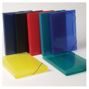 Κουτί με Λάστιχο ΡΡ 25x35x3εκ Ημιδιάφανο Φιμέ 05511