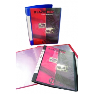 Βιβλία ζελατίνας (σουπλ) Black Red Α4 40φ Μπλε