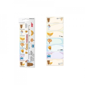 Σελιδοδείκτης MP Σχέδια Σετ 4X25 “BREAKFAST” & Sticky Notes 25 τεμ