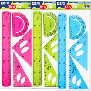 Χάρακες Σετ +Efo Flexy 4τεμ Νο2