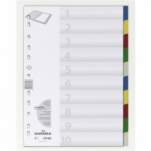 ΔΙΑΧΩΡΙΣΤΙΚΑ ΚΛΑΣΕΡ ΠΛΑΣΤΙΚΑ DURABLE ΣΕΤ ΤΩΝ 10