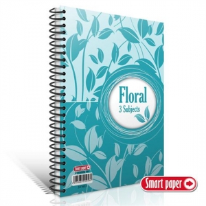 Τετράδιο Θεμάτων Floral 17x24 3 Θέματα